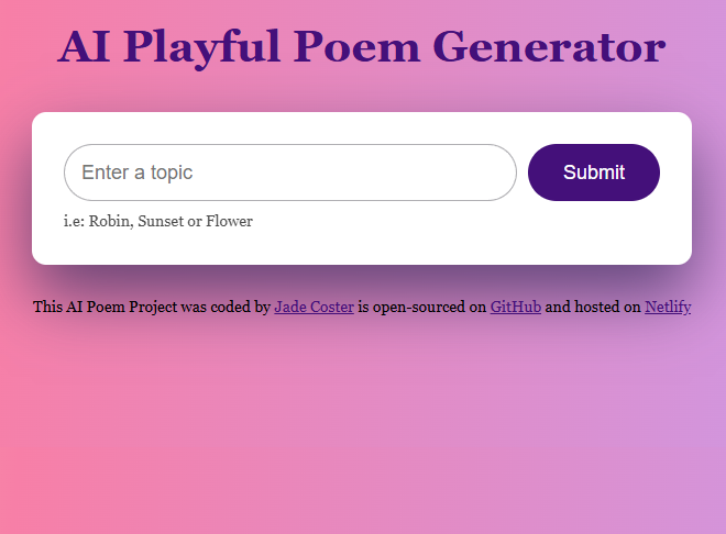 poem generator pic
